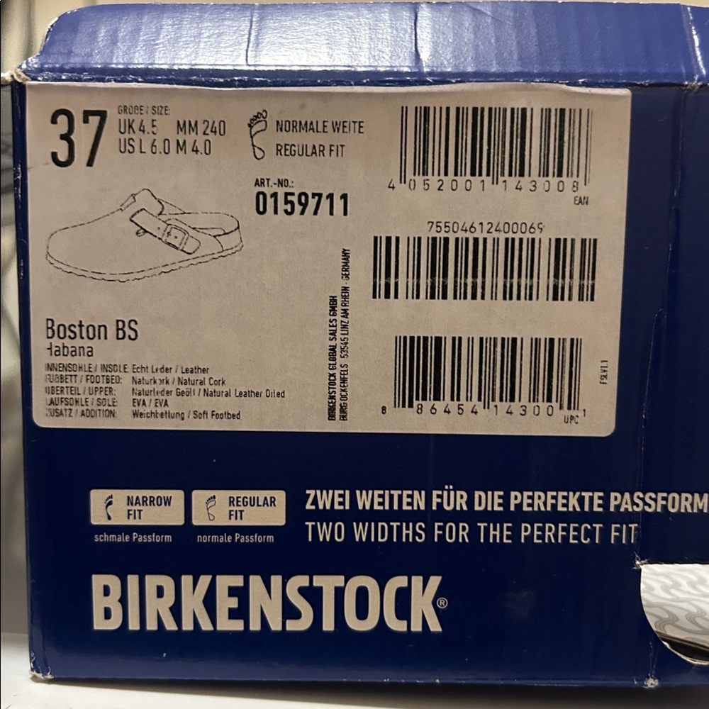 BIRKENSTOCK BOSTON Habana oiled leather-size: 
EU:37 US:6.5 Soft Footbed. NIB! - Picture 13 of 13